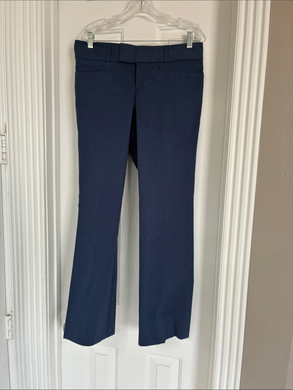 Banana Republic Navy Straight-Leg Women's Pants